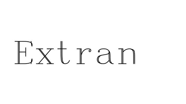 Extranet Animated Handwriting Text in Serif Fonts and Weights