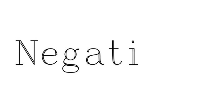 Negative Animated Handwriting Text in Serif Fonts and Weights