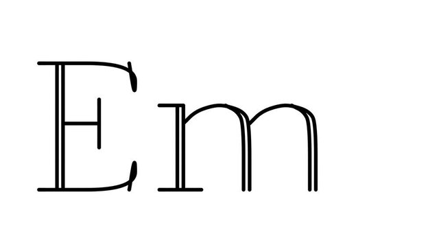 Emo Animated Handwriting Text in Serif Fonts and Weights