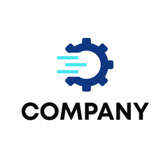 Obraz premium speed gear logo