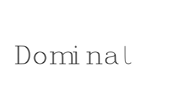 Dominatrix Animated Handwriting Text in Serif Fonts and Weights