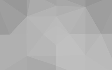 Light Silver, Gray vector low poly cover.