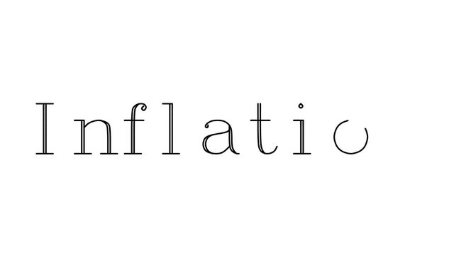 Inflation Animated Handwriting Text in Serif Fonts and Weights