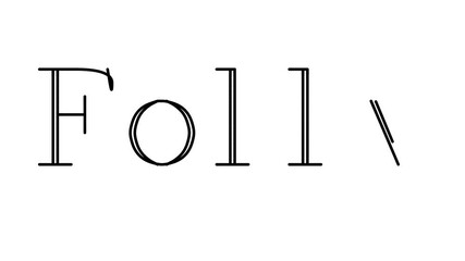 Folly Animated Handwriting Text in Serif Fonts and Weights