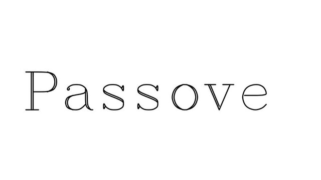 Passover Animated Handwriting Text in Serif Fonts and Weights