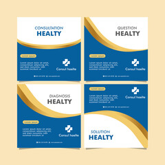 set of social media post vector shapes