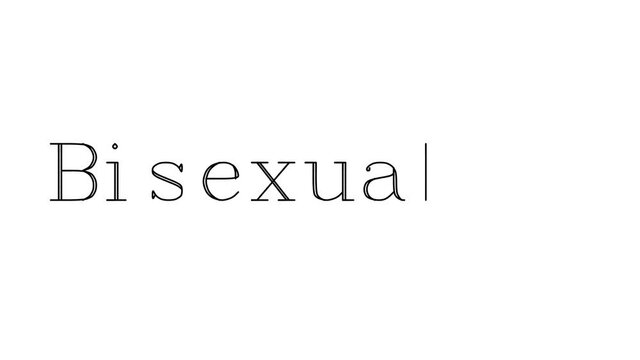 Bisexuality Animated Handwriting Text in Serif Fonts and Weights