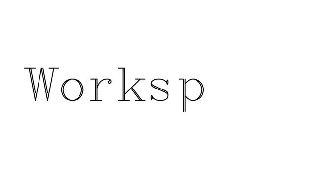 Workspace Animated Handwriting Text in Serif Fonts and Weights