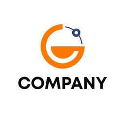 G with circuit board logo