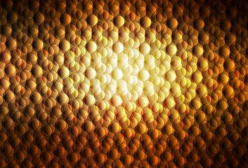 Dark Yellow vector backdrop with dots.