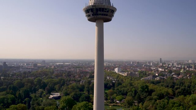 Mannheim Television Tower and City Panorama