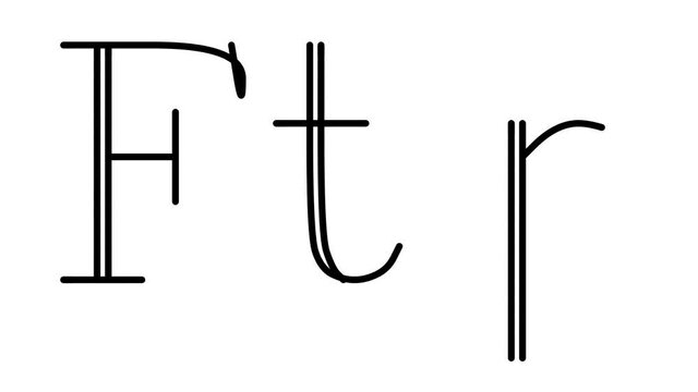 Ftp Animated Handwriting Text in Serif Fonts and Weights