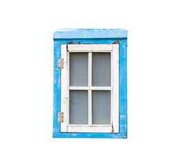 Wooden window village cottage house