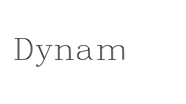 Dynamite Animated Handwriting Text in Serif Fonts and Weights