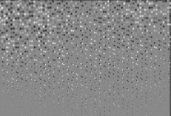 Light Silver, Gray vector layout with bright snowflakes.