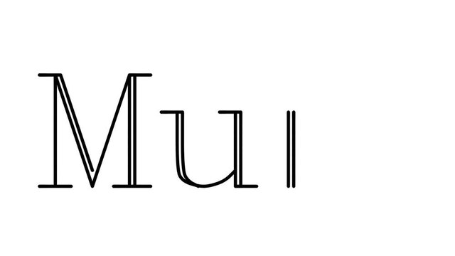 Mum Animated Handwriting Text in Serif Fonts and Weights