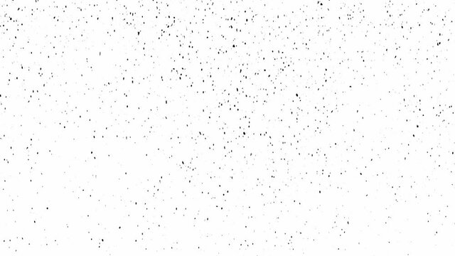 Dust, dirt or microorganisms. Cells, viruses on a white background under a microscope. Black particles move upward. Dirty ventilation. Animated 4K video. Abstraction.