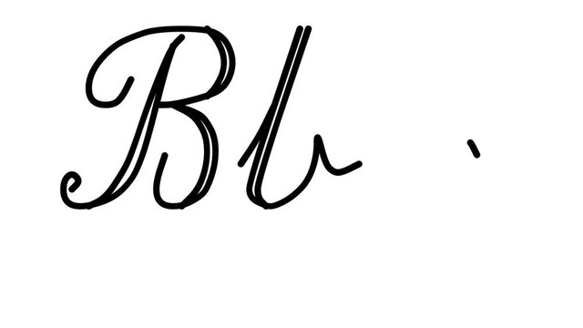 Bbq Decorative Handwriting Animation in Six Cursive and Gothic Fonts