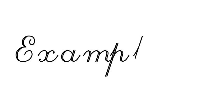 Examples Decorative Handwriting Animation in Six Cursive and Gothic Fonts