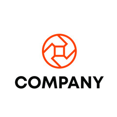 abstract rotation loop logo design vector sign