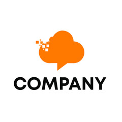 cloud data logo design