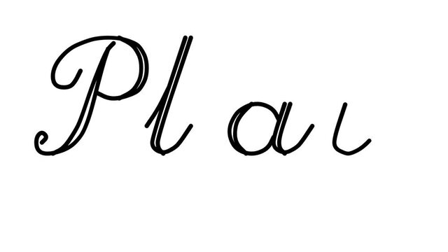 Play Decorative Handwriting Animation in Six Cursive and Gothic Fonts