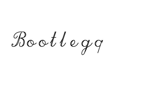 Bootlegging Decorative Handwriting Animation in Six Cursive and Gothic Fonts