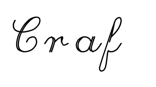 Craft Decorative Handwriting Animation in Six Cursive and Gothic Fonts