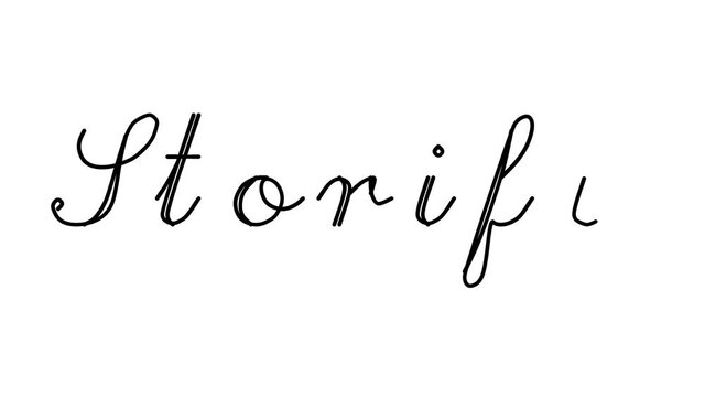 Storify Decorative Handwriting Animation in Six Cursive and Gothic Fonts