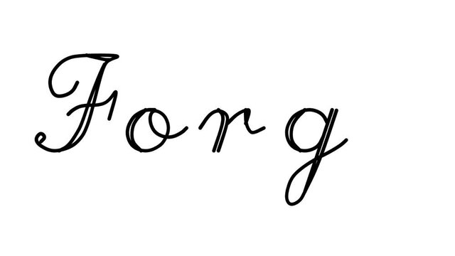 Forge Decorative Handwriting Animation in Six Cursive and Gothic Fonts