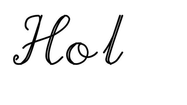 Holy Decorative Handwriting Animation in Six Cursive and Gothic Fonts