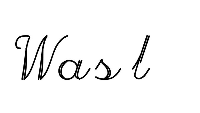 Waste Decorative Handwriting Animation in Six Cursive and Gothic Fonts