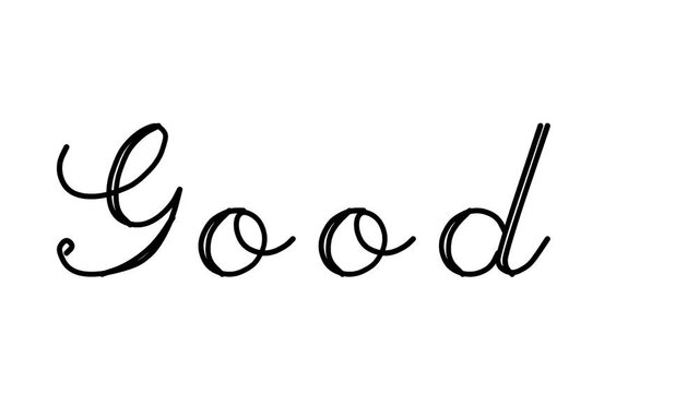 Goods Decorative Handwriting Animation in Six Cursive and Gothic Fonts