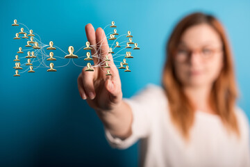 hierarchy connection team group digital