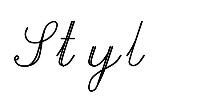 Style Decorative Handwriting Animation in Six Cursive and Gothic Fonts