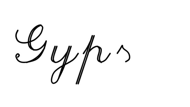 Gypsy Decorative Handwriting Animation in Six Cursive and Gothic Fonts