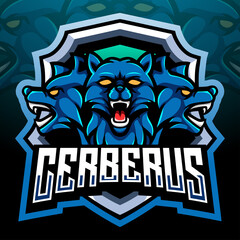 Cerberus mascot. esport logo design