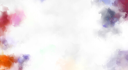 Creative abstract painting. Background with artistic brush strokes. Colorful and vibrant illustration. Painted art.