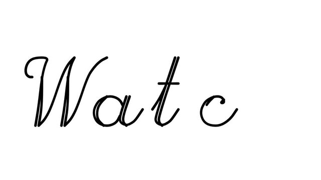 Watch Decorative Handwriting Animation in Six Cursive and Gothic Fonts