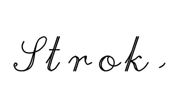 Stroke Decorative Handwriting Animation in Six Cursive and Gothic Fonts