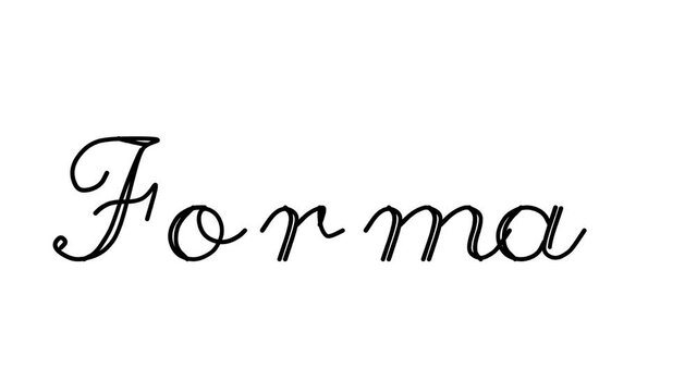 Formal Decorative Handwriting Animation in Six Cursive and Gothic Fonts