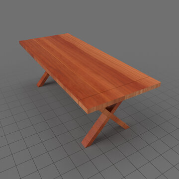 Wooden outdoor table