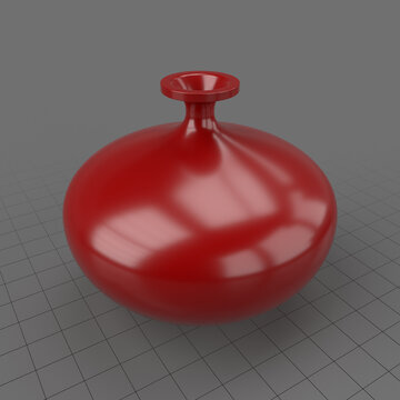 Red vase