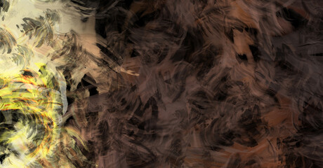 Modern art. Brushed Painted Abstract Background. Brush stroked painting. Strokes of paint. 2D Illustration.´