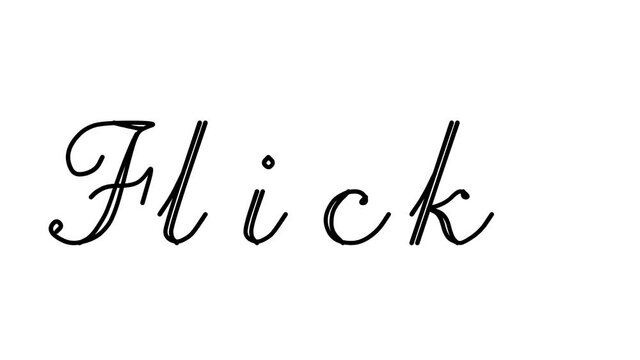Flickr Decorative Handwriting Animation in Six Cursive and Gothic Fonts