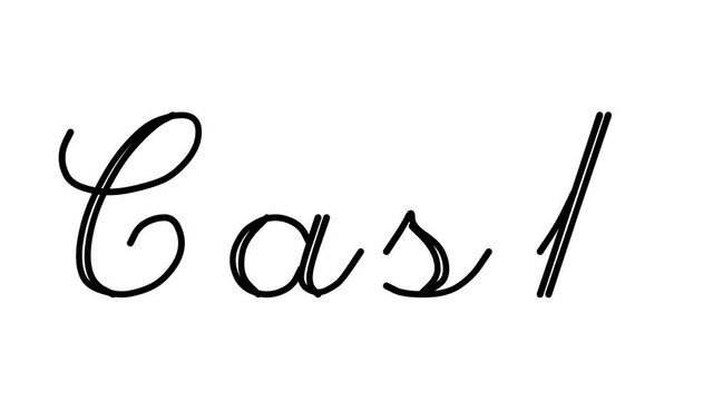 Cash Decorative Handwriting Animation in Six Cursive and Gothic Fonts