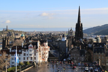 Obraz premium View of the city of Edinburgh, Scotland