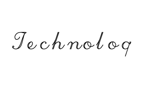 Technology Decorative Handwriting Animation in Six Cursive and Gothic Fonts