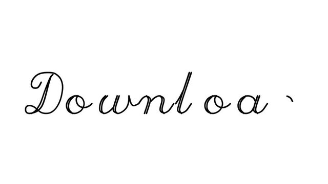 Download Decorative Handwriting Animation in Six Cursive and Gothic Fonts