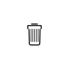 Trash can icon. Shopping cart web design